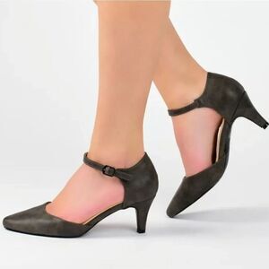 ALEX MARIE POINTED TOE LOW HEEL ANKLE STRAP WOMEN"S SHOE